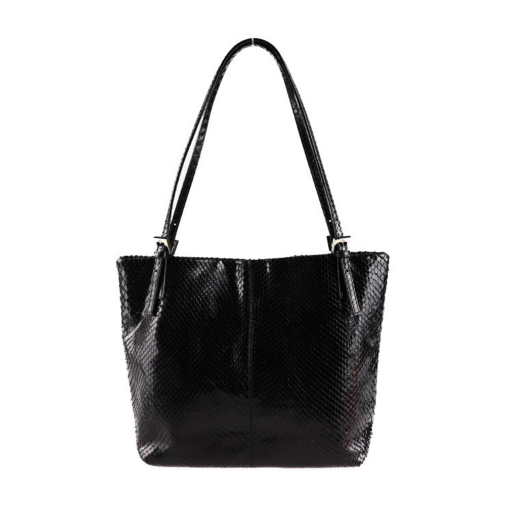 Fendi Python Shoulder Tote Bag Black - image 3